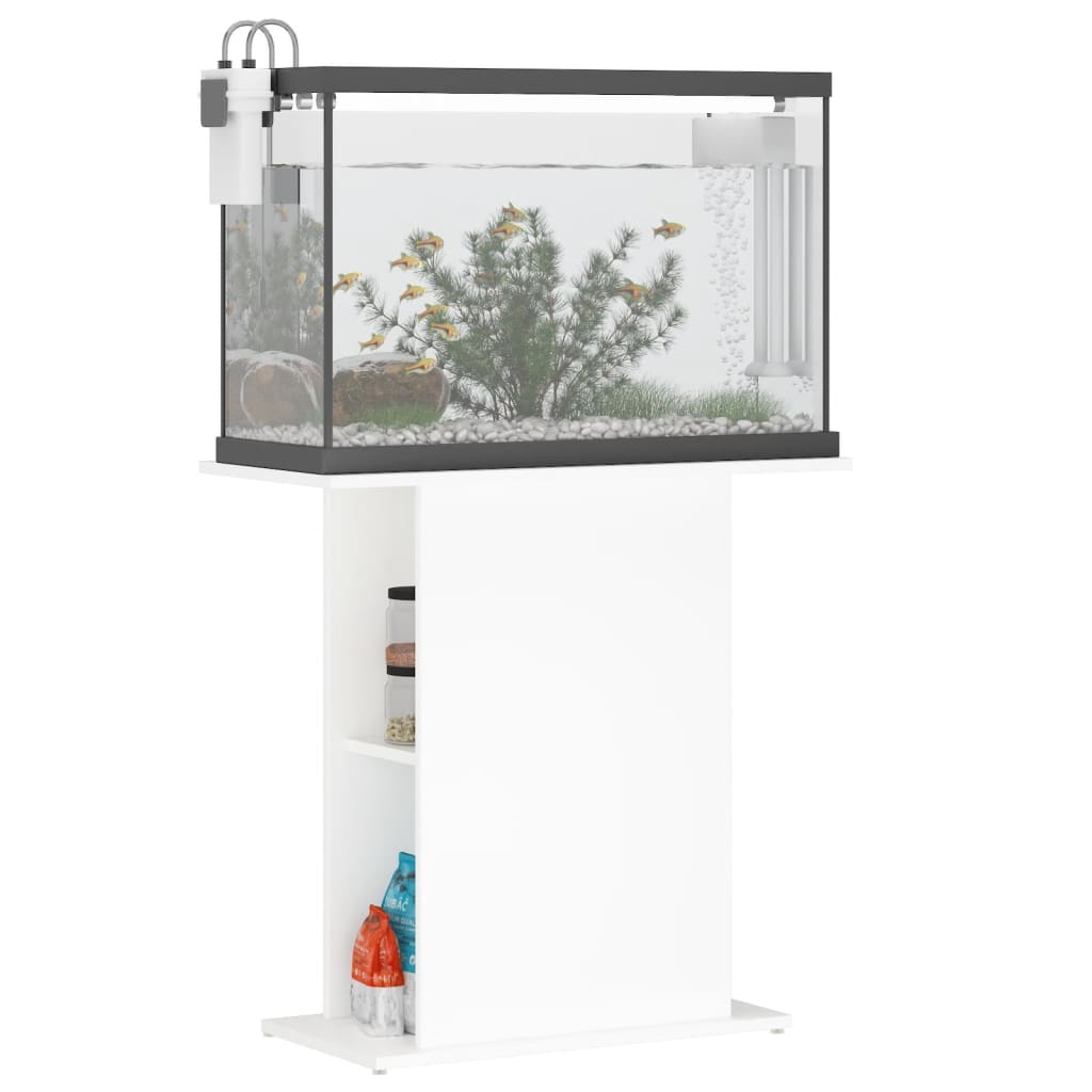 vidaXL Βάση Ενυδρείου Λευκή 75x36x72,5 εκ. από Επεξεργασμένο Ξύλο