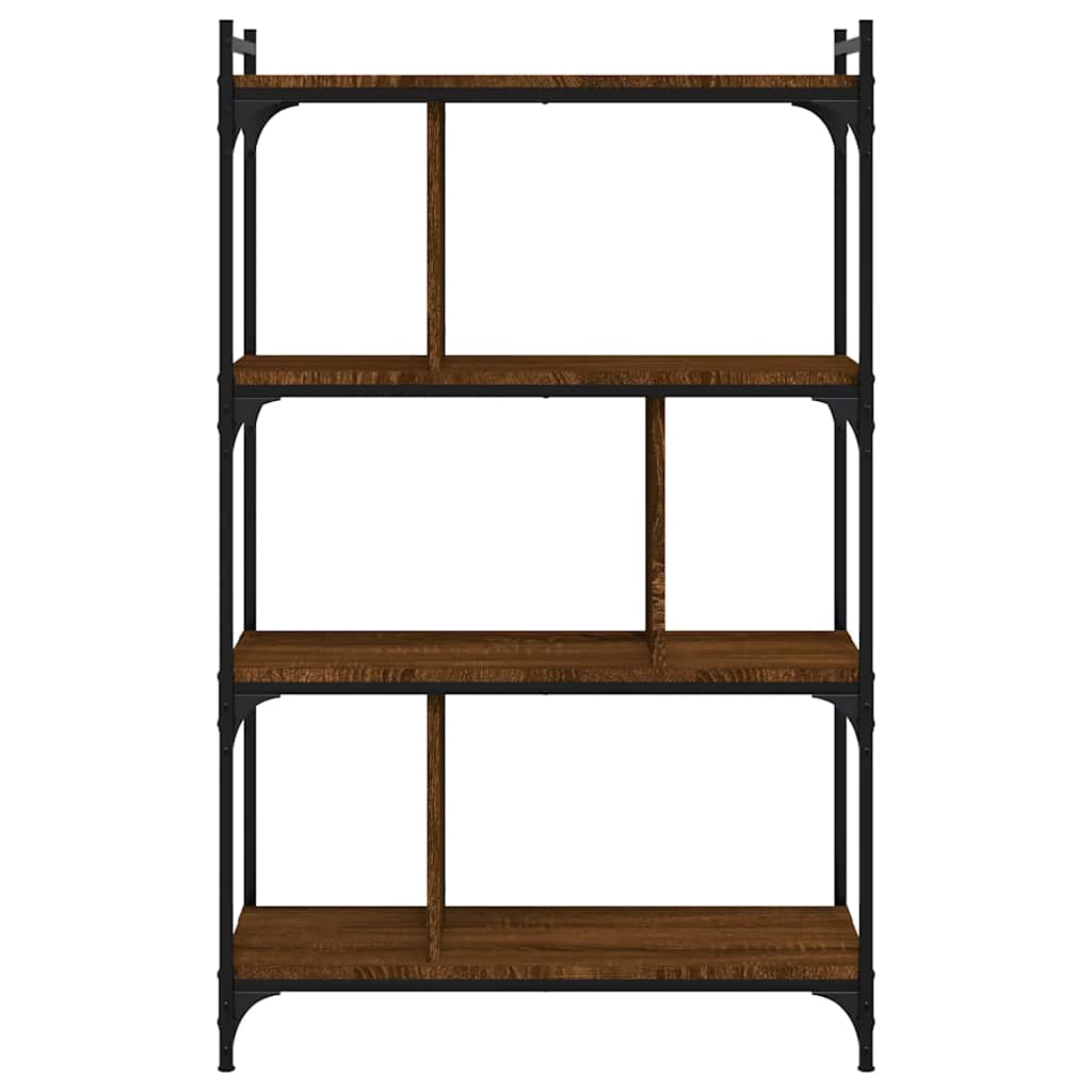 vidaXL Βιβλιοθήκη 4 Επιπέδων Καφέ Δρυς 76 x 32 x 123 εκ. Επεξ. Ξύλο