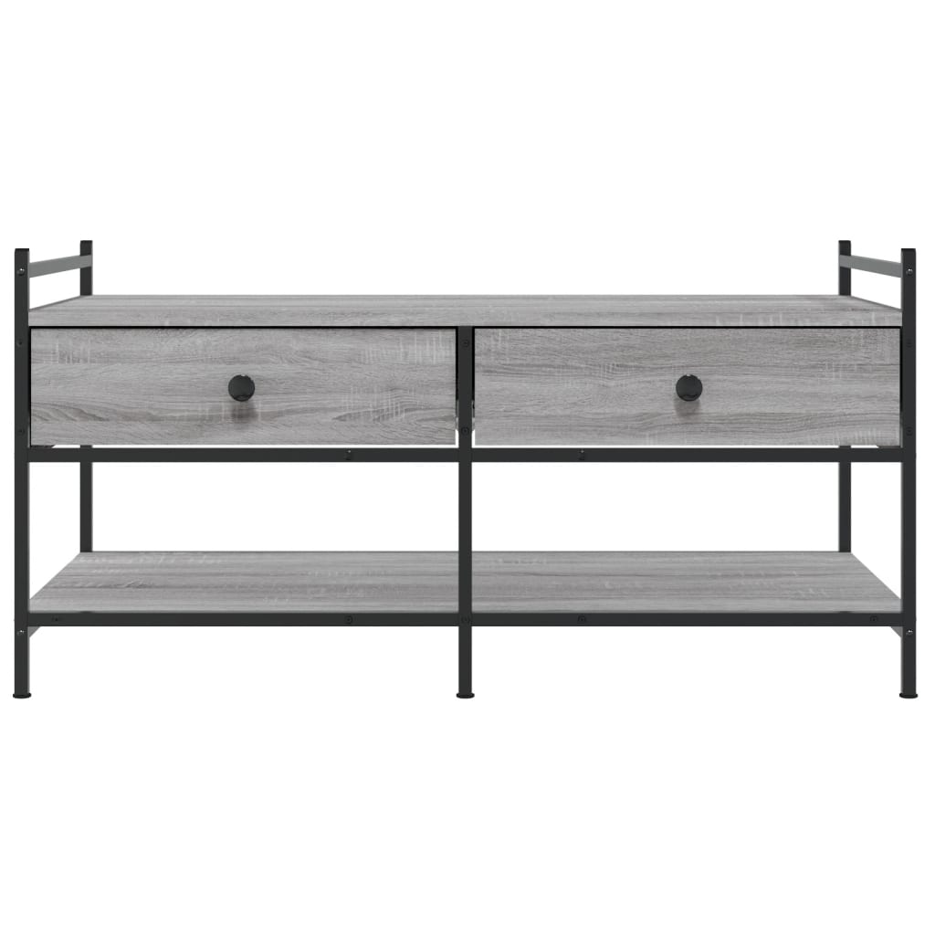 vidaXL Τραπεζάκι Σαλονιού Γκρι Sonoma 99x50x50 εκ. Επεξεργασμένο Ξύλο