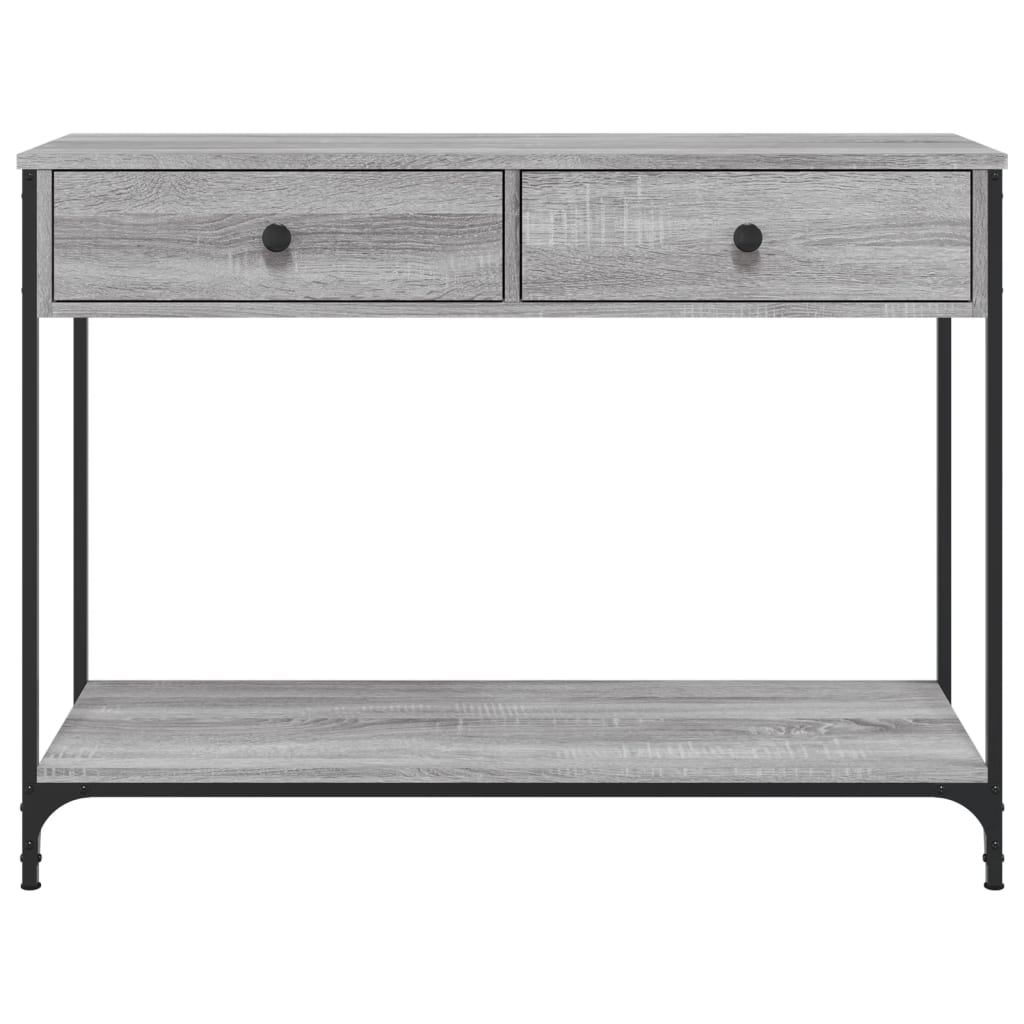 vidaXL Τραπέζι Κονσόλα Γκρι Sonoma 100x34,5x75 εκ. Επεξεργασμένο Ξύλο