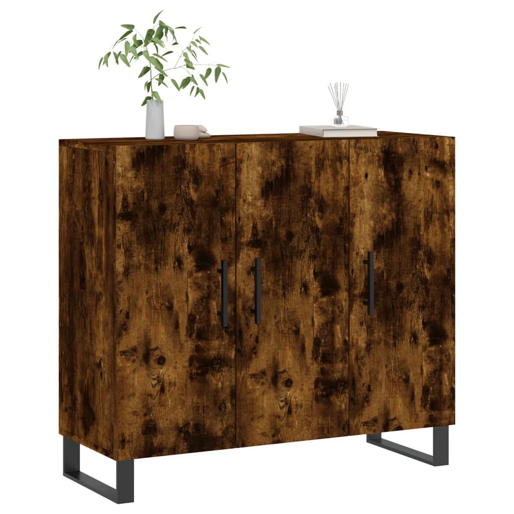 vidaXL Ντουλάπι Καπνιστή Δρυς 90x34x80 εκ. Επεξεργασμένο Ξύλο