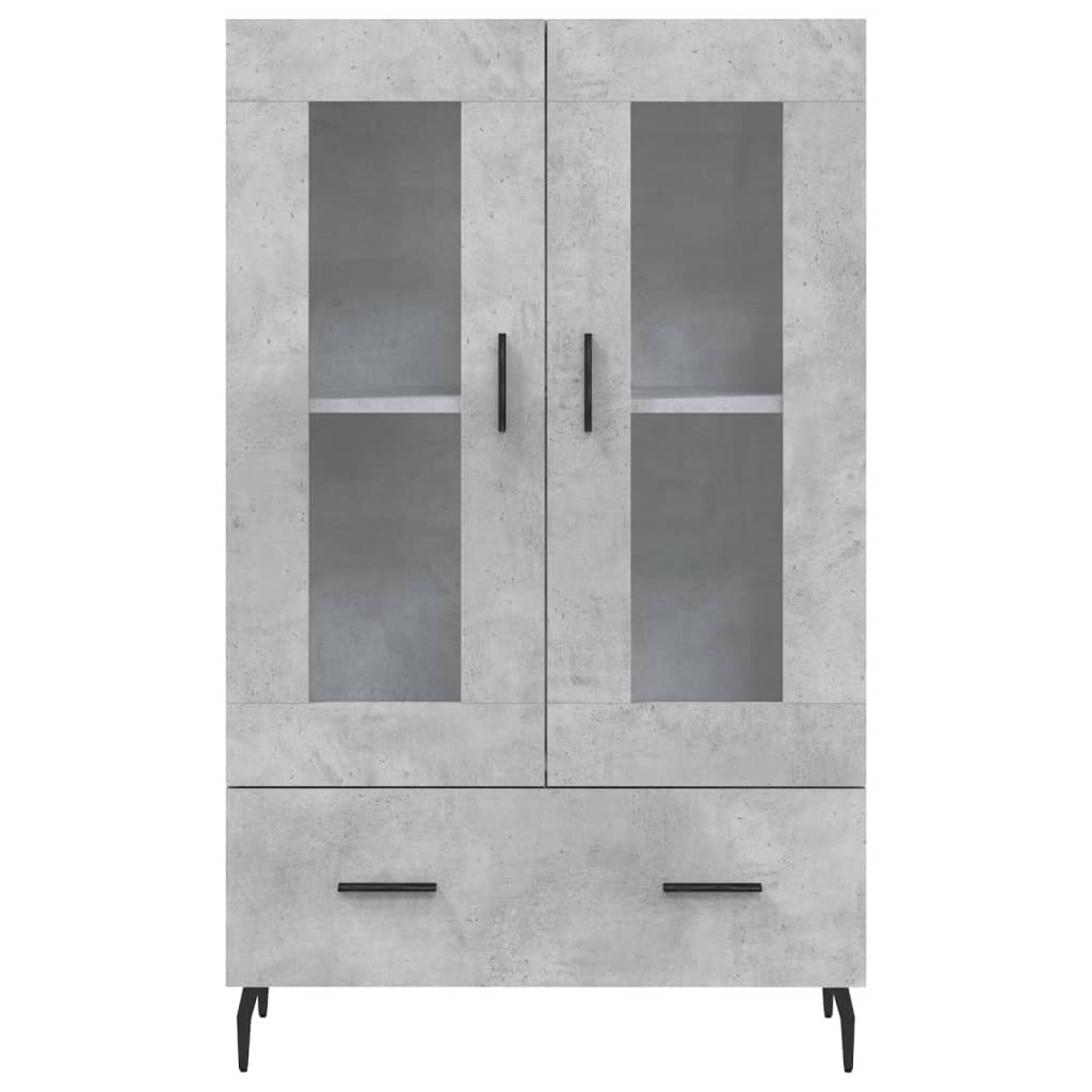 vidaXL Ντουλάπα Γκρι Σκυροδέματος 69,5 x 31 x 115 εκ. Επεξεργ. Ξύλο