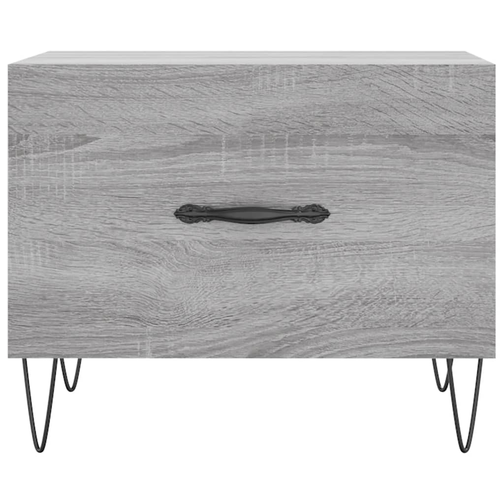 vidaXL Τραπεζάκια Σαλονιού 2 τεμ Γκρι sonoma 50x50x40 εκ Επεξ. Ξύλο