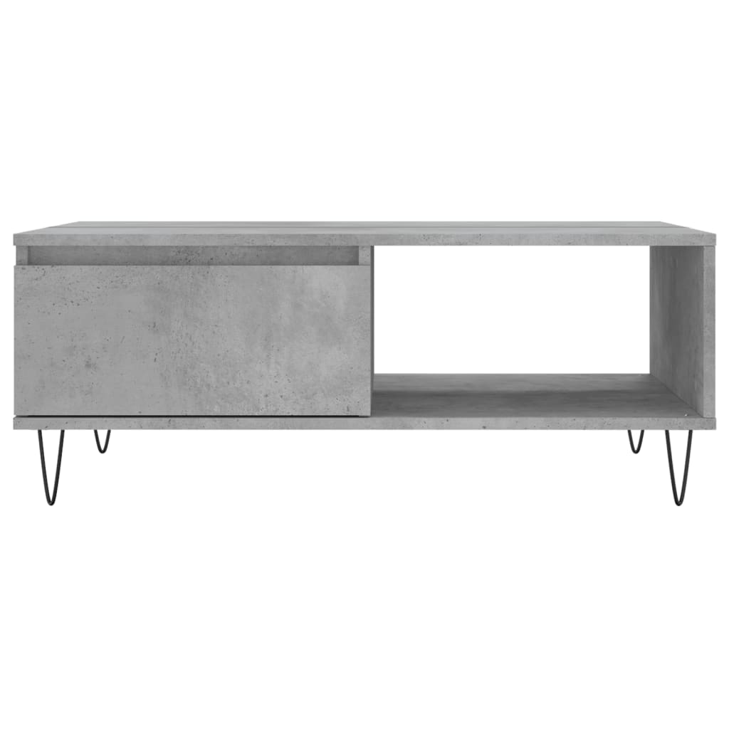 vidaXL Τραπεζάκι Σαλονιού Γκρι Σκυρ. 90x60x35 εκ. Επεξεργασμένο Ξύλο