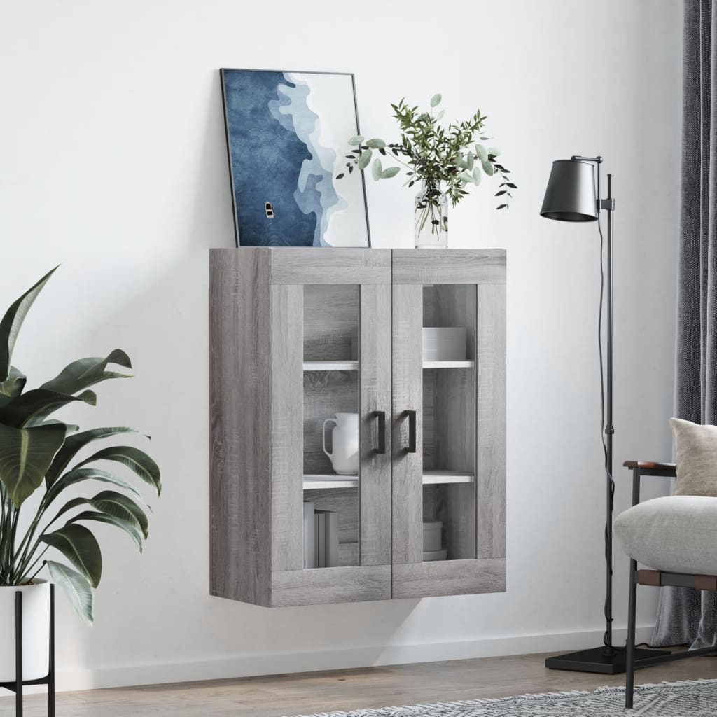 vidaXL Ντουλάπι Τοίχου Γκρι Sonoma 69,5 x 34 x 90 εκ.