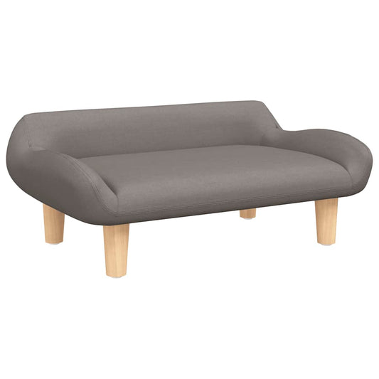 vidaXL Καναπές Παιδικός Taupe 70x40x24 εκ. από Υφασμάτινη