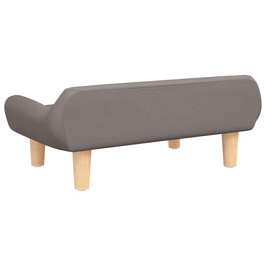 vidaXL Καναπές Παιδικός Taupe 70x40x24 εκ. από Υφασμάτινη