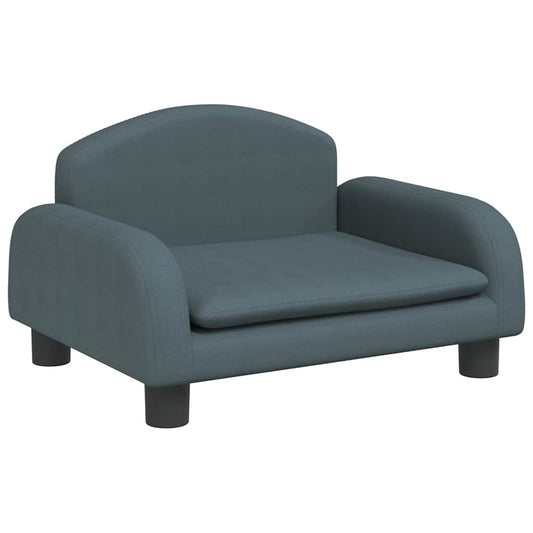 vidaXL Καναπές Παιδικός Σκούρο Γκρι 50x40x30 εκ. από Ύφασμα
