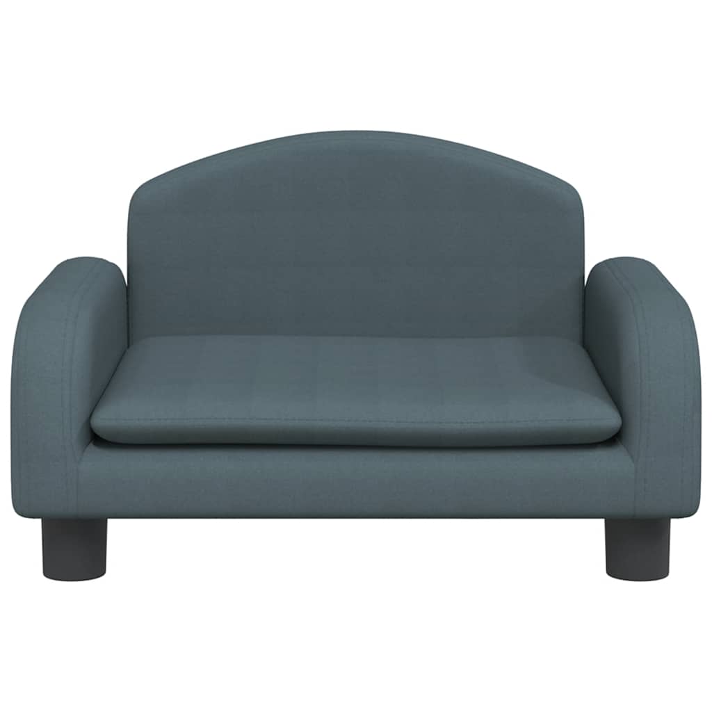 vidaXL Καναπές Παιδικός Σκούρο Γκρι 50x40x30 εκ. από Ύφασμα