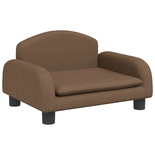 vidaXL Καναπές Παιδικός Καφέ 50x40x30 εκ. από Ύφασμα