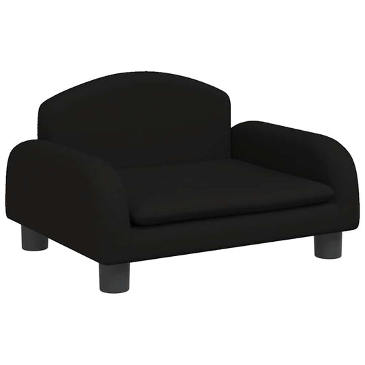 vidaXL Καναπές Παιδικός Μαύρο 50x40x30 εκ. από Ύφασμα