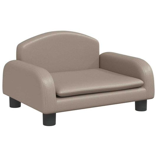 vidaXL Καναπές Παιδικός Καπουτσίνο 50x40x30 εκ. από Συνθ. Δέρμα