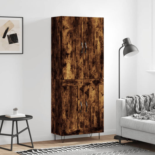 vidaXL Ντουλάπι Καπνιστή Δρυς 69,5x34x180 εκ. από Επεξεργασμένο Ξύλο