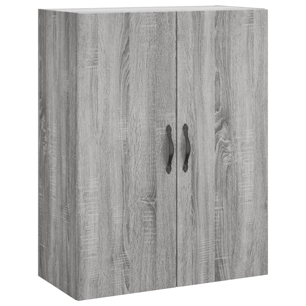 vidaXL Ντουλάπι Γκρι Sonoma 69,5 x 34 x 180 εκ. Επεξεργασμένο Ξύλο