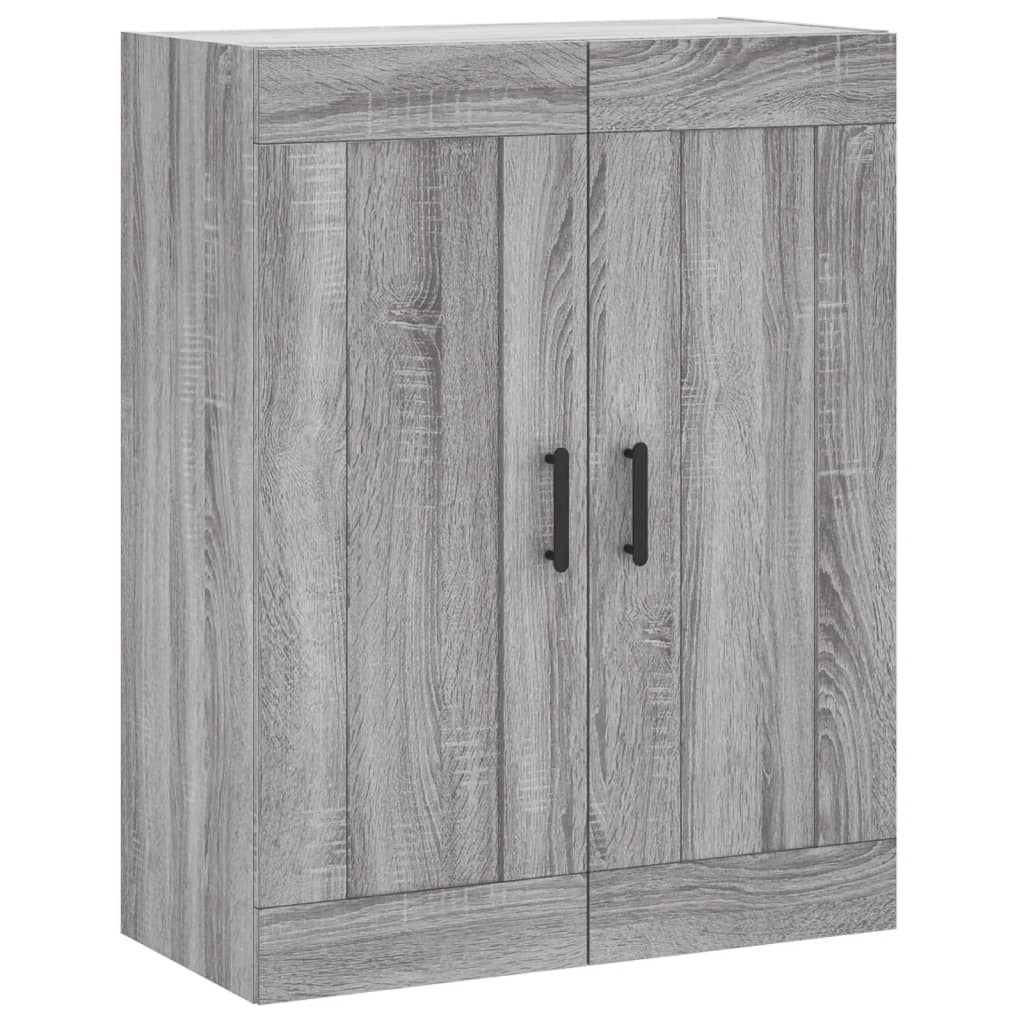 vidaXL Ντουλάπι Γκρι Sonoma 69,5 x 34 x 180 εκ. Επεξεργασμένο Ξύλο