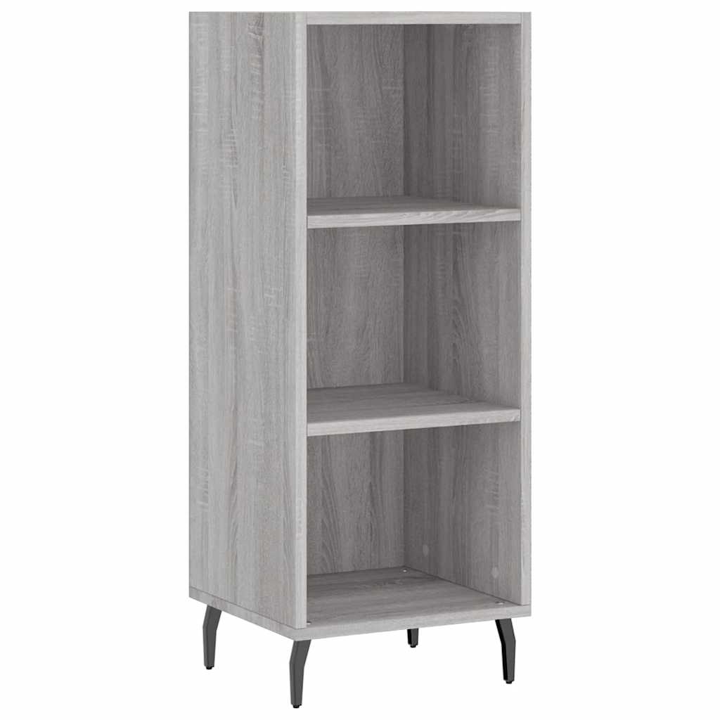 vidaXL Μπουφές Sonoma Γκρι 34,5 x 34 x 180 εκ. από Επεξεργασμένο Ξύλο