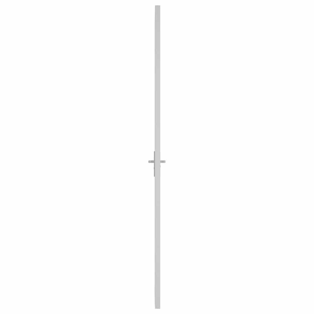 vidaXL Εσωτερική Πόρτα 76 x 201,5 εκ. Λευκό ESG Γυαλί και Αλουμίνιο