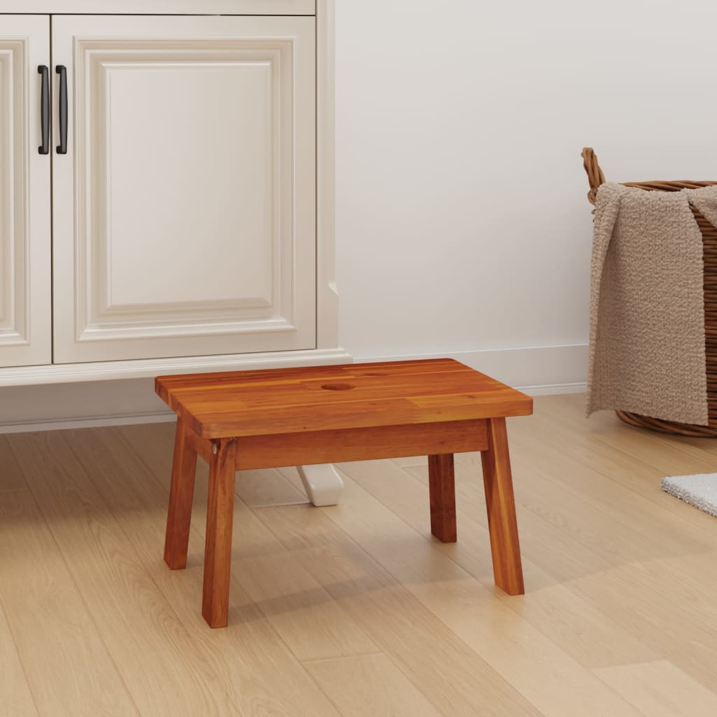 vidaXL Σκαμπό 38 x 26 x 22 εκ. από Μασίφ Ξύλο Ακακίας