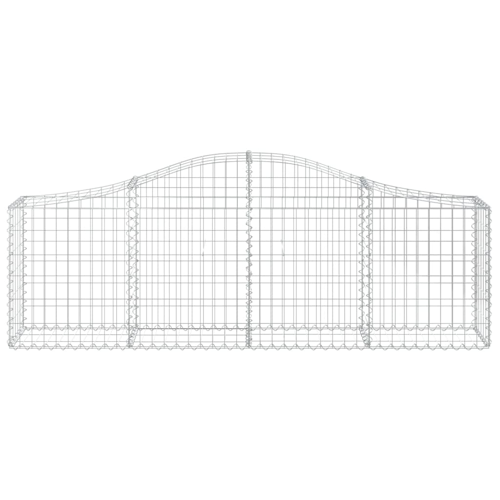 vidaXL Συρματοκιβώτια Τοξωτά 12 τεμ. 200x30x60/80 εκ. Γαλβαν. Ατσάλι