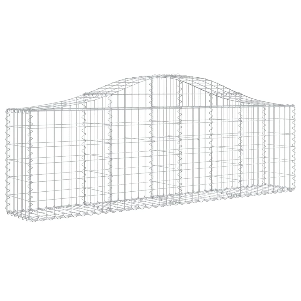 vidaXL Συρματοκιβώτια Τοξωτά 30 τεμ. 200x30x60/80 εκ. Γαλβαν. Ατσάλι