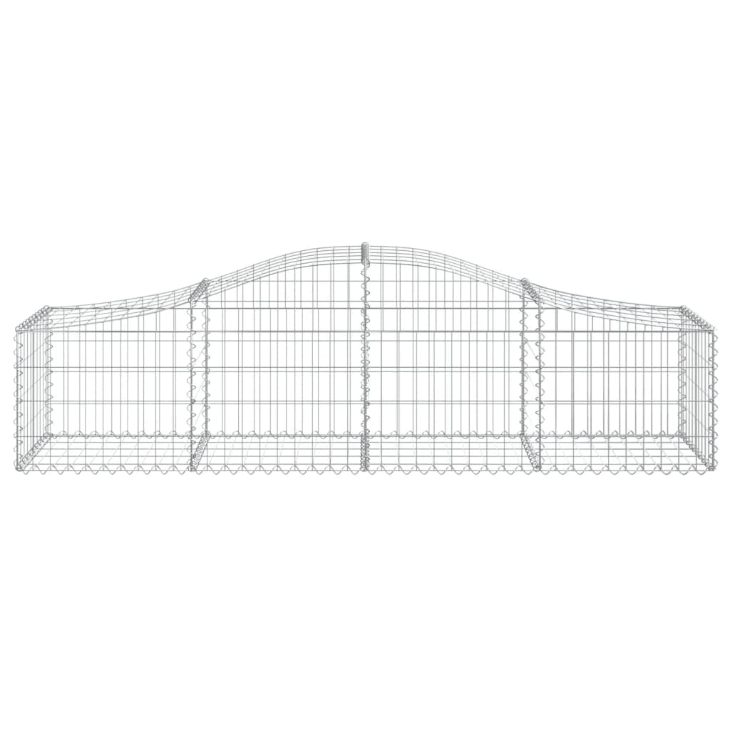 vidaXL Συρματοκιβώτια Τοξωτά 5 τεμ. 200x50x40/60 εκ. Γαλβαν. Ατσάλι