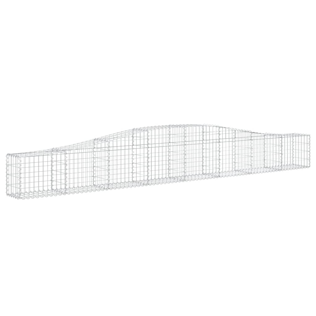 vidaXL Συρματοκιβώτια Τοξωτά 25 τεμ. 400x30x40/60 εκ. Γαλβαν. Ατσάλι