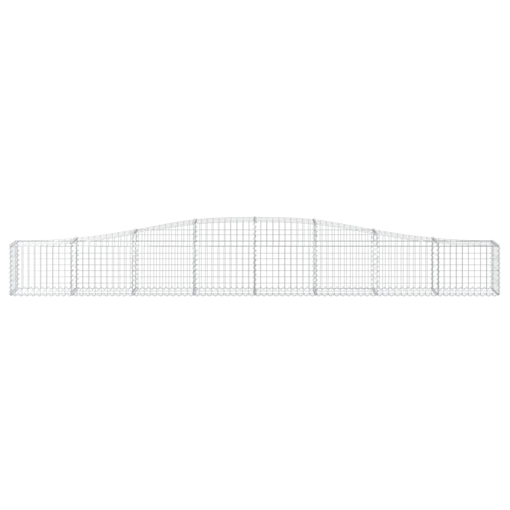 vidaXL Συρματοκιβώτια Τοξωτά 25 τεμ. 400x30x40/60 εκ. Γαλβαν. Ατσάλι