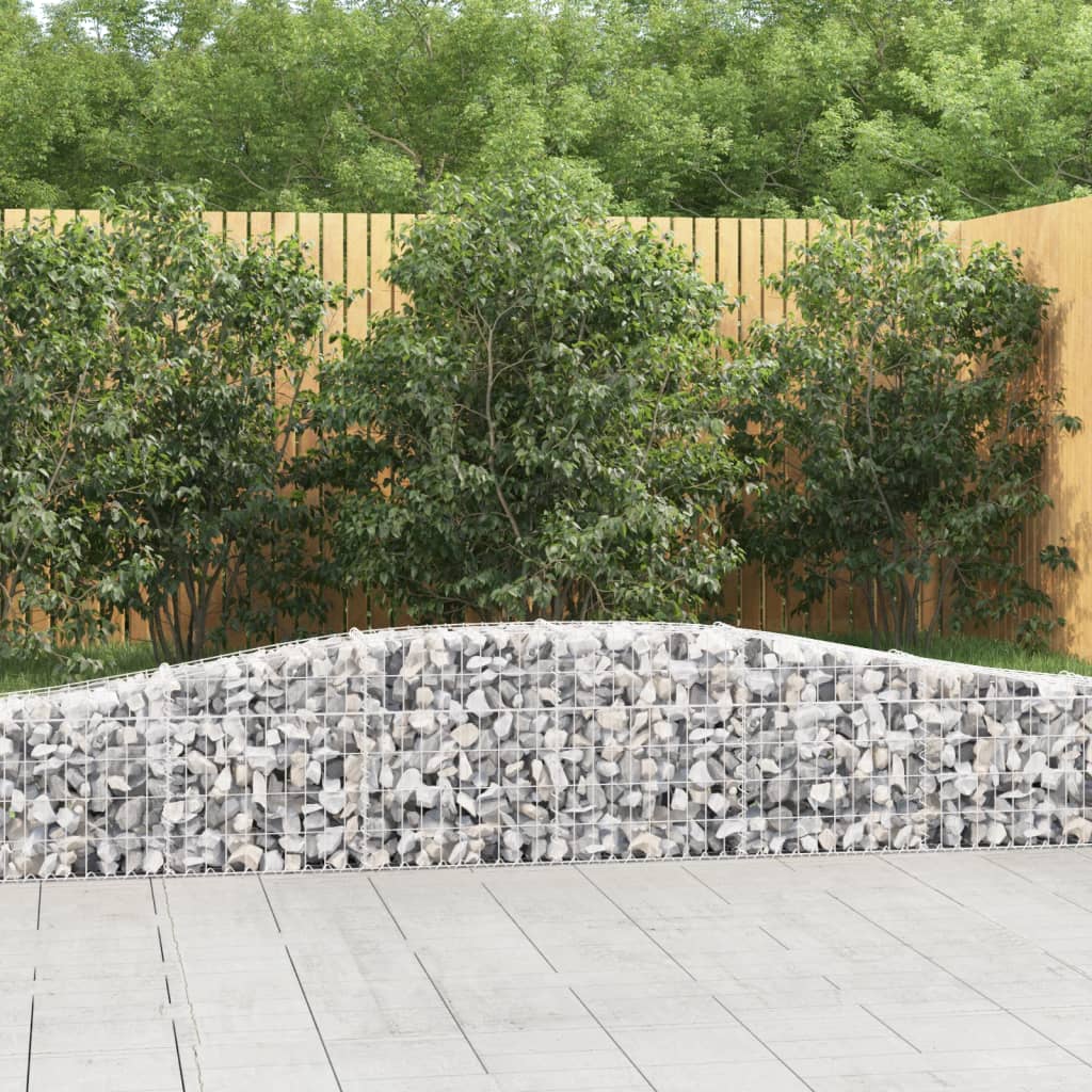vidaXL Συρματοκιβώτια Τοξωτά 25 τεμ. 400x30x40/60 εκ. Γαλβαν. Ατσάλι