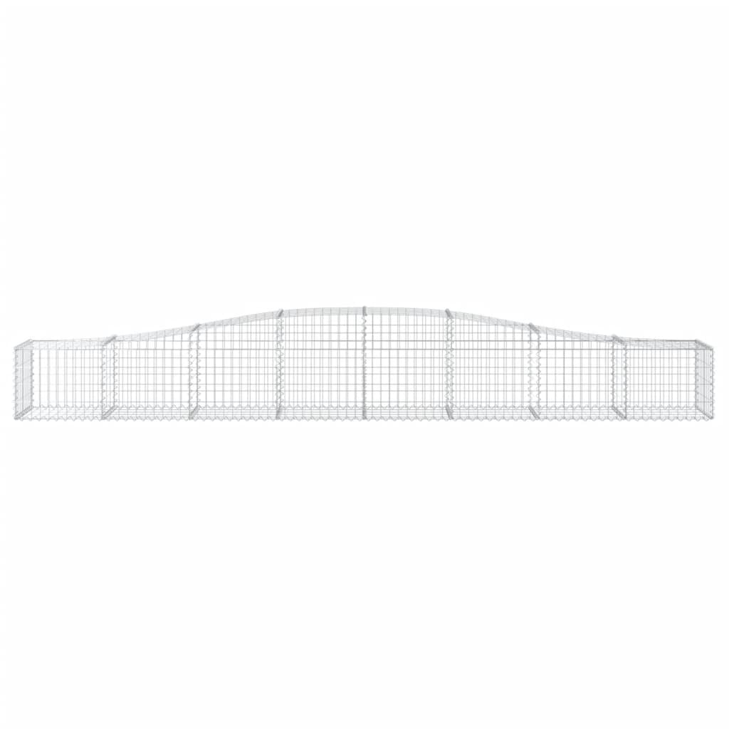 vidaXL Συρματοκιβώτια Τοξωτά 4 τεμ. 400x50x40/60 εκ. Γαλβαν. Ατσάλι