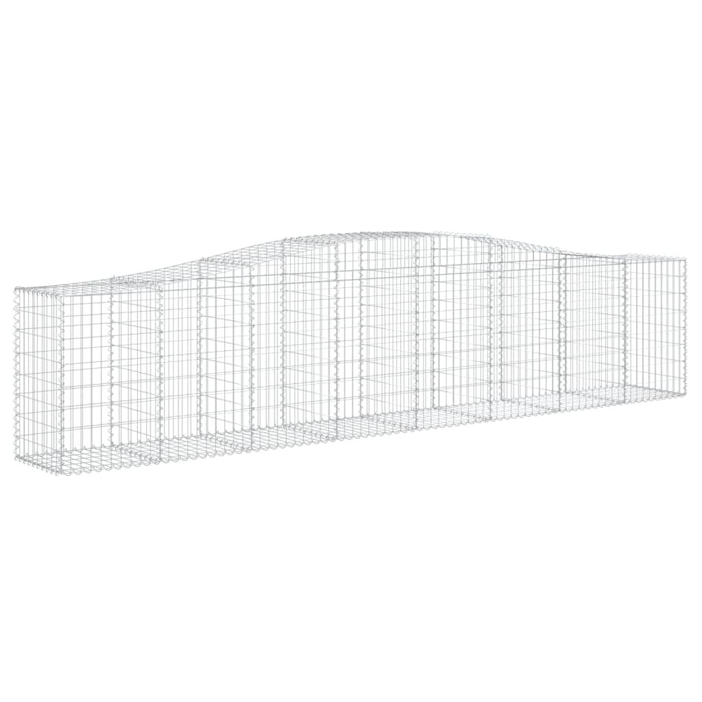 vidaXL Συρματοκιβώτια Τοξωτά 9 τεμ. 400x50x80/100 εκ. Γαλβαν. Ατσάλι