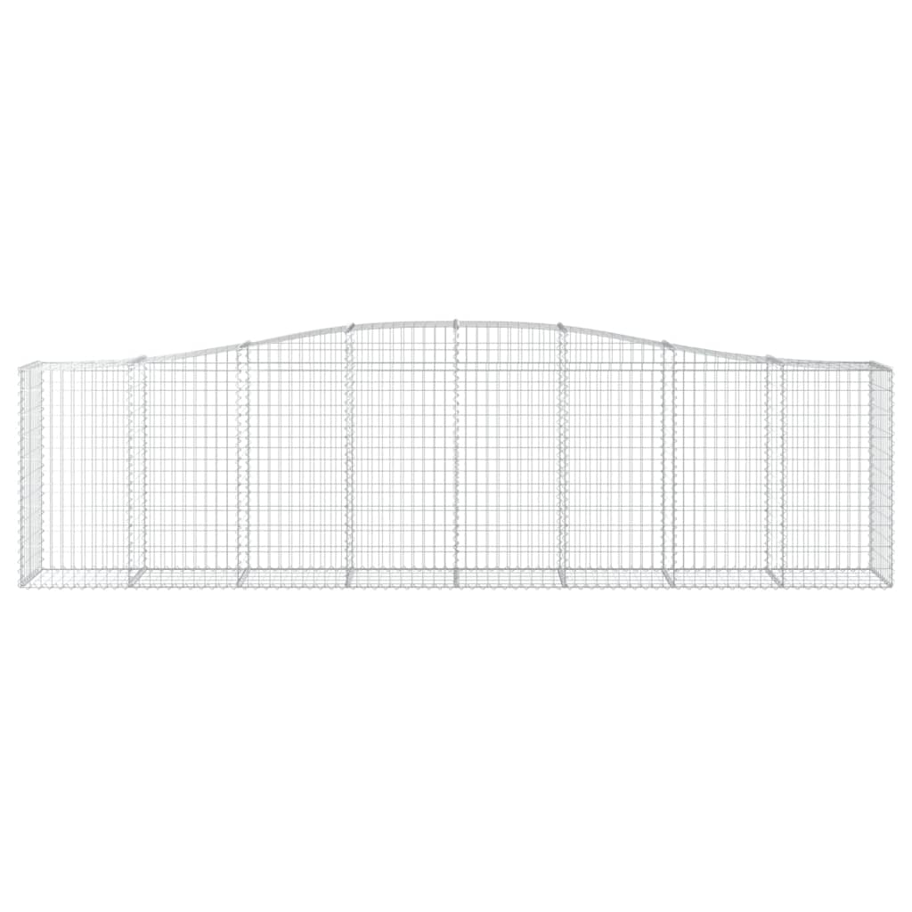 vidaXL Συρματοκιβώτια Τοξωτά 5 τεμ. 400x50x100/120 εκ. Γαλβαν. Ατσάλι
