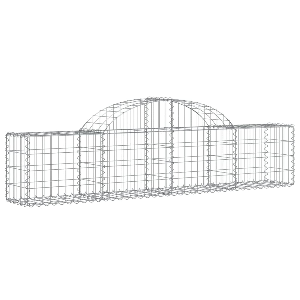 vidaXL Συρματοκιβώτια Τοξωτά 14 τεμ. 200x30x40/60 εκ. Γαλβαν. Ατσάλι