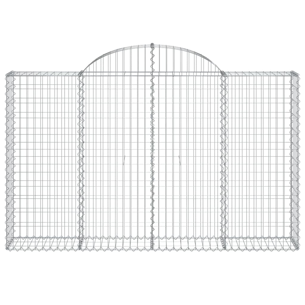 vidaXL Συρματοκιβώτια Τοξωτά 11 τεμ. 200x30x120/140 εκ. Γαλβαν. Ατσάλι