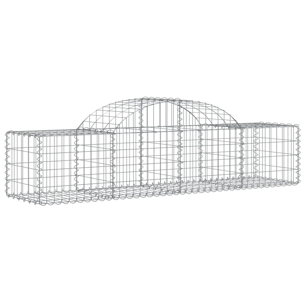 vidaXL Συρματοκιβώτια Τοξωτά 13 τεμ. 200x50x40/60 εκ. Γαλβαν. Ατσάλι