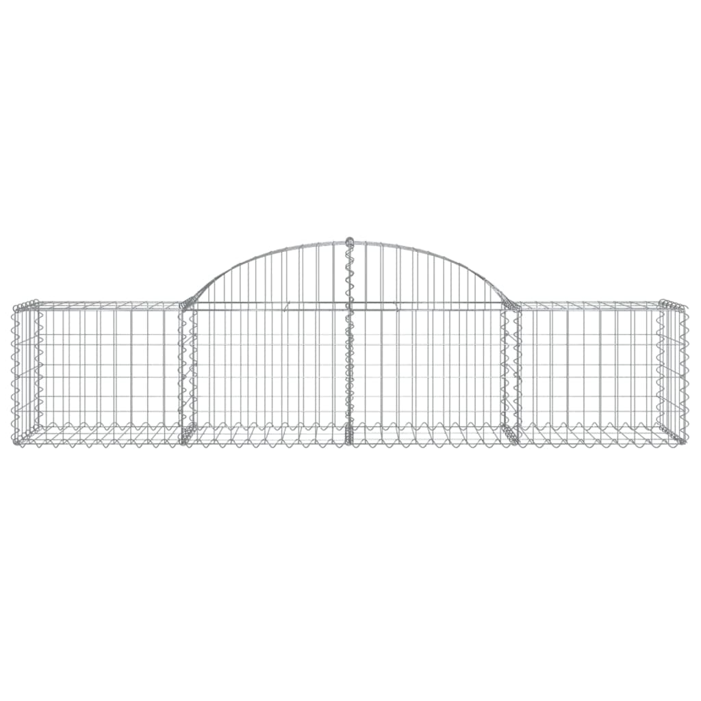 vidaXL Συρματοκιβώτια Τοξωτά 13 τεμ. 200x50x40/60 εκ. Γαλβαν. Ατσάλι