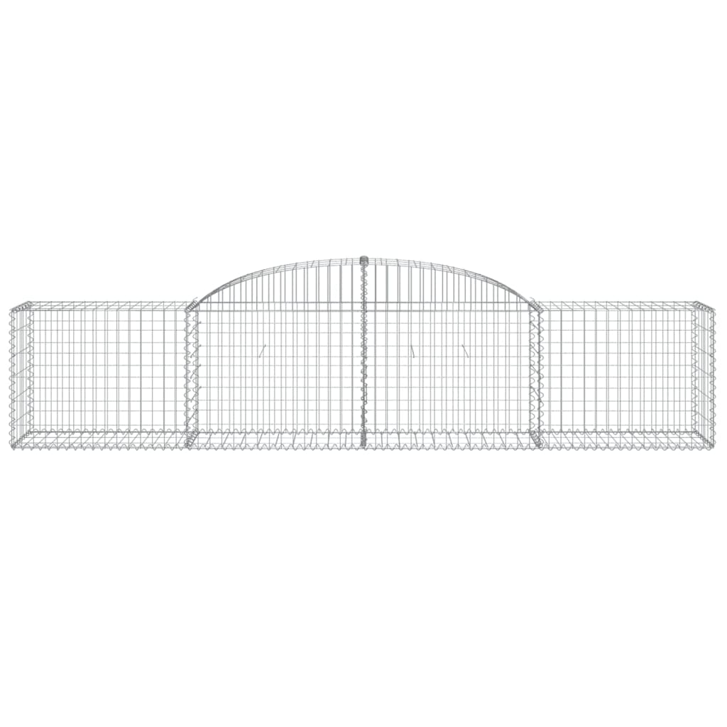 vidaXL Συρματοκιβώτια Τοξωτά 9 τεμ. 300x50x60/80 εκ. Γαλβαν. Ατσάλι
