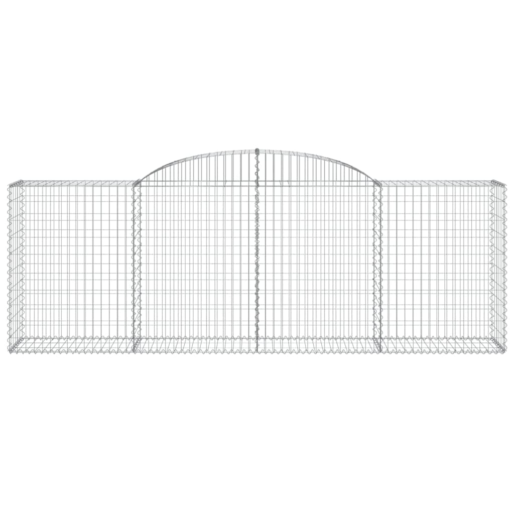 vidaXL Συρματοκιβώτια Τοξωτά 12 τεμ. 300x50x100/120 εκ. Γαλβαν. Ατσάλι