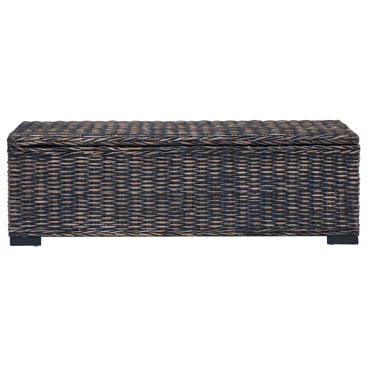 vidaXL Κουτί αποθήκευσης Μαύρο 110 x 35 x 35 cm
