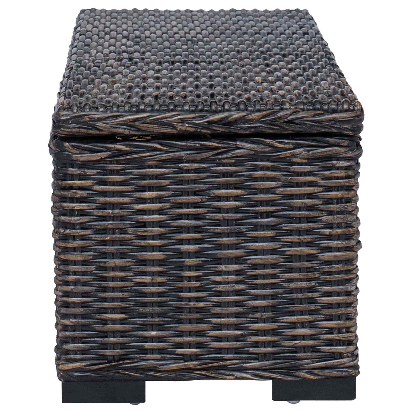 vidaXL Κουτί αποθήκευσης Μαύρο 110 x 35 x 35 cm