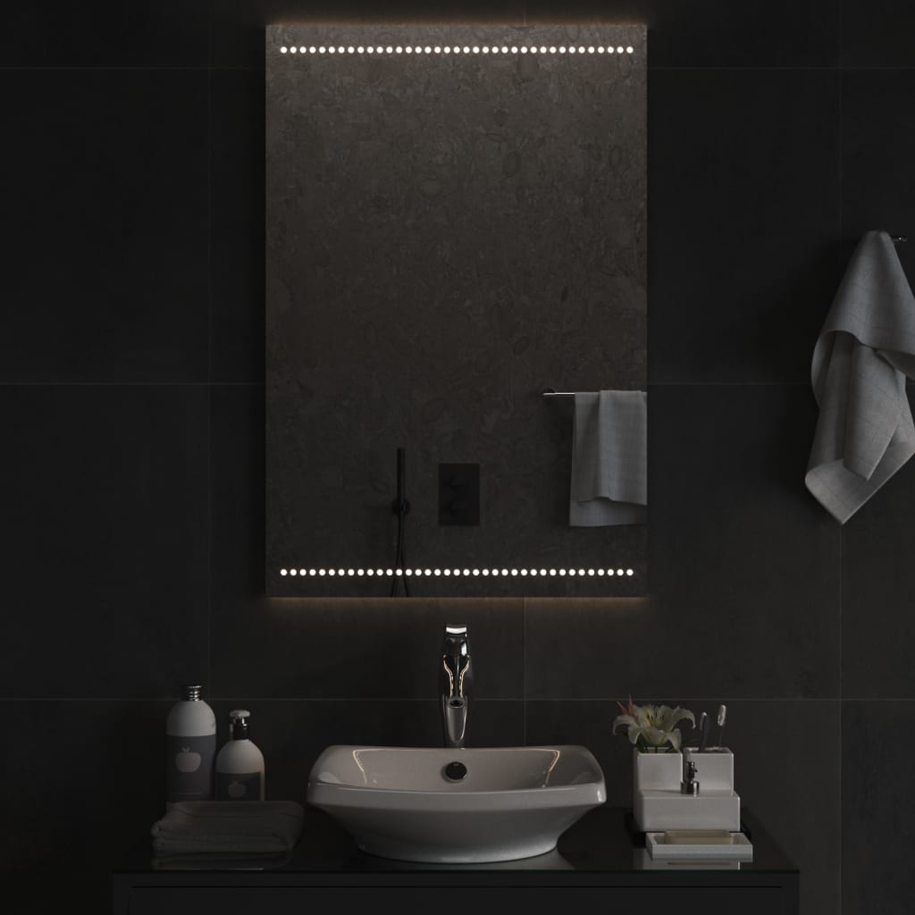 vidaXL Καθρέφτης Μπάνιου με LED 60x90 εκ.