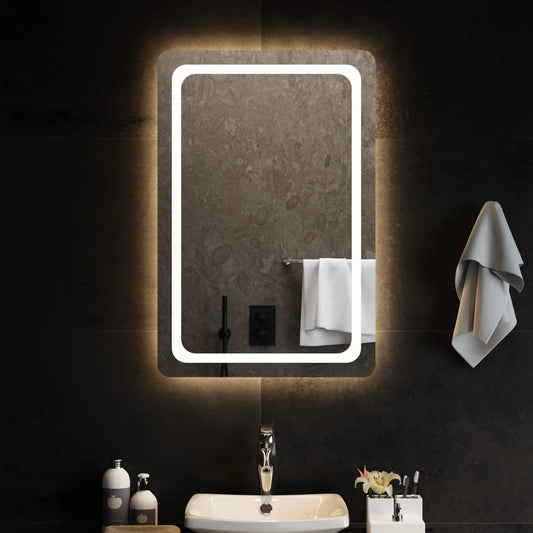 vidaXL Καθρέφτης Μπάνιου με LED 60x90 εκ.