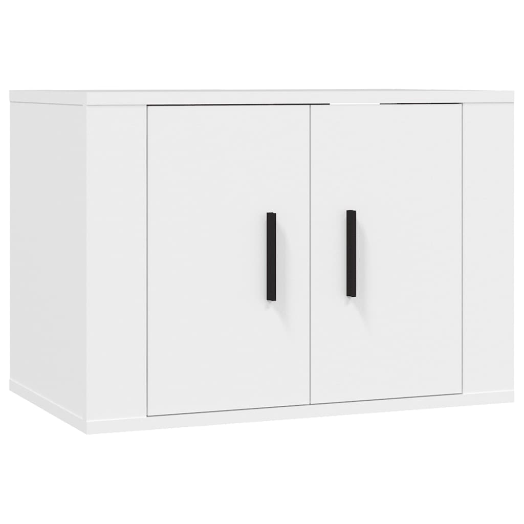 vidaXL Έπιπλο Τηλεόρασης Επιτοίχιο Λευκό 57 x 34,5 x 40 εκ.