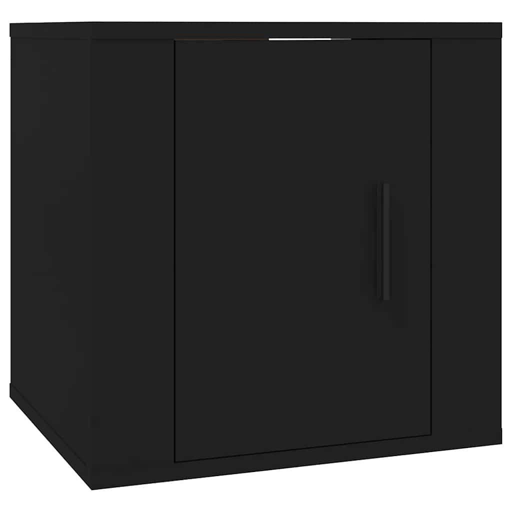 vidaXL Έπιπλο Τηλεόρασης Επιτοίχιο Μαύρο 40x34,5x40 εκ.