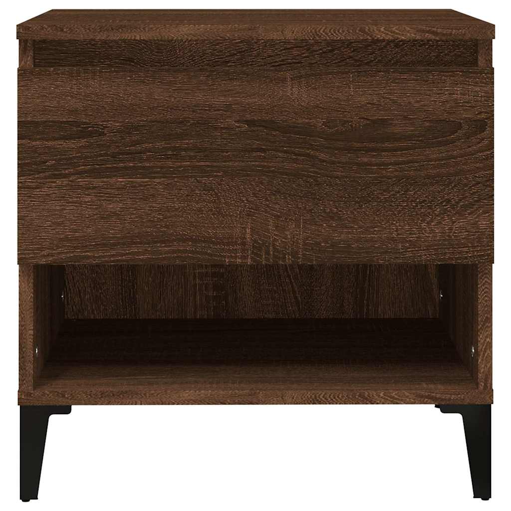 vidaXL Βοηθητικό Τραπέζι Καφέ Δρυς 50x46x50 εκ. Επεξεργασμένο Ξύλο