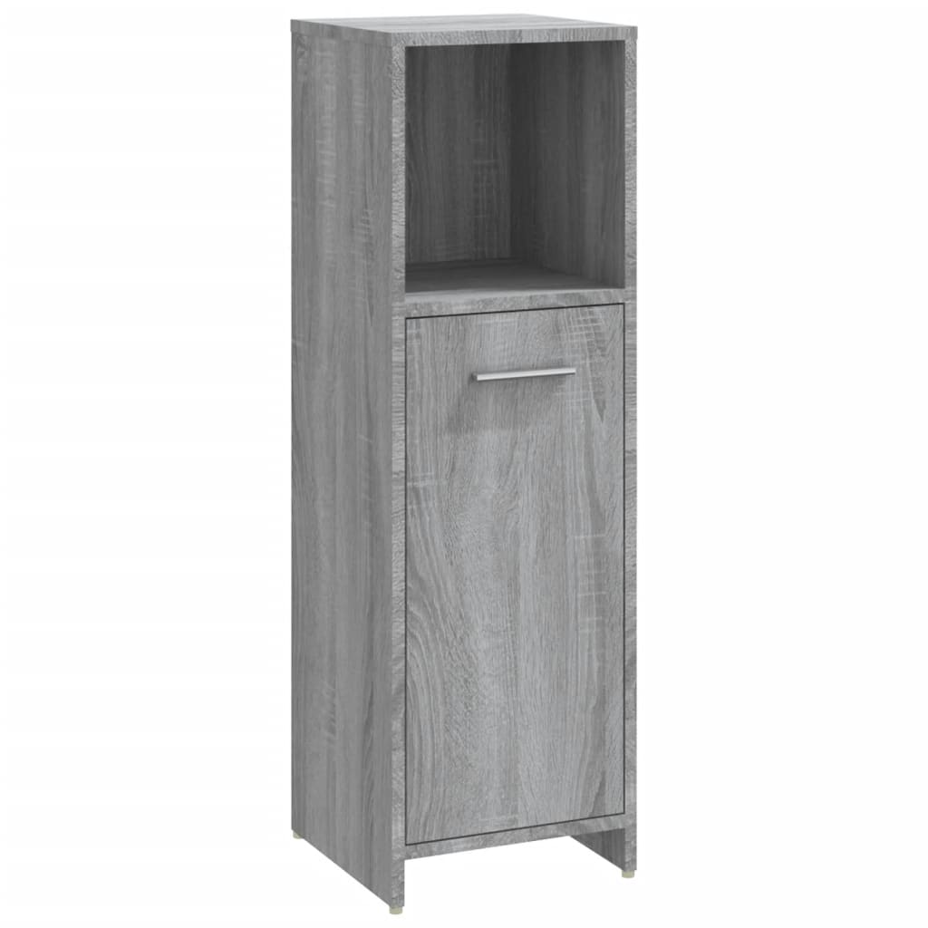 vidaXL Ντουλάπι Μπάνιου Γκρι Sonoma 30x30x95 εκ. Επεξεργασμένο Ξύλο