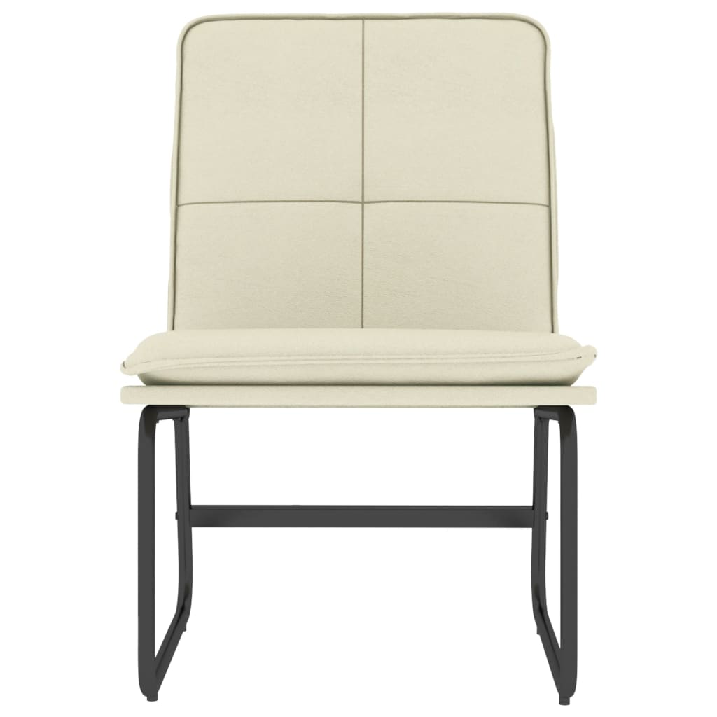 vidaXL Πολυθρόνα Κρεμ 54 x 75 x 76 εκ. από Συνθετικό Δέρμα
