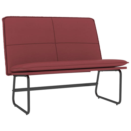 vidaXL Πάγκος Μπορντό 100x75x76 εκ. από Συνθετικό Δέρμα