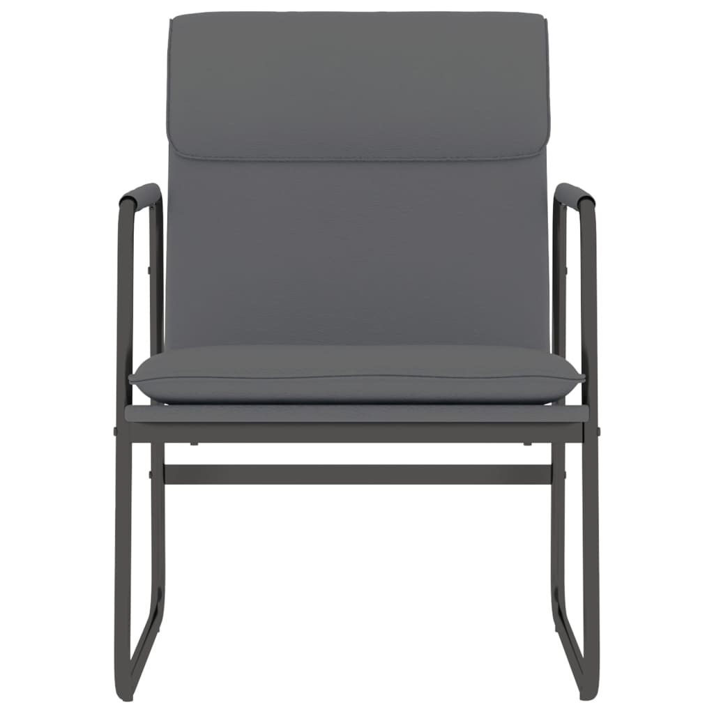 vidaXL Πολυθρόνα Γκρι 55 x 64 x 80 εκ. από Συνθετικό Δέρμα