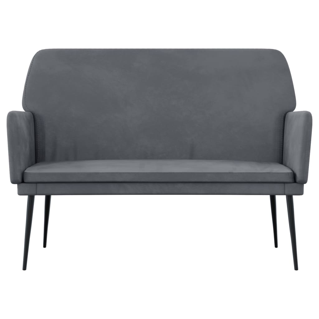 vidaXL Πάγκος Σκούρο Γκρι 108x79x79 εκ. Βελούδινος