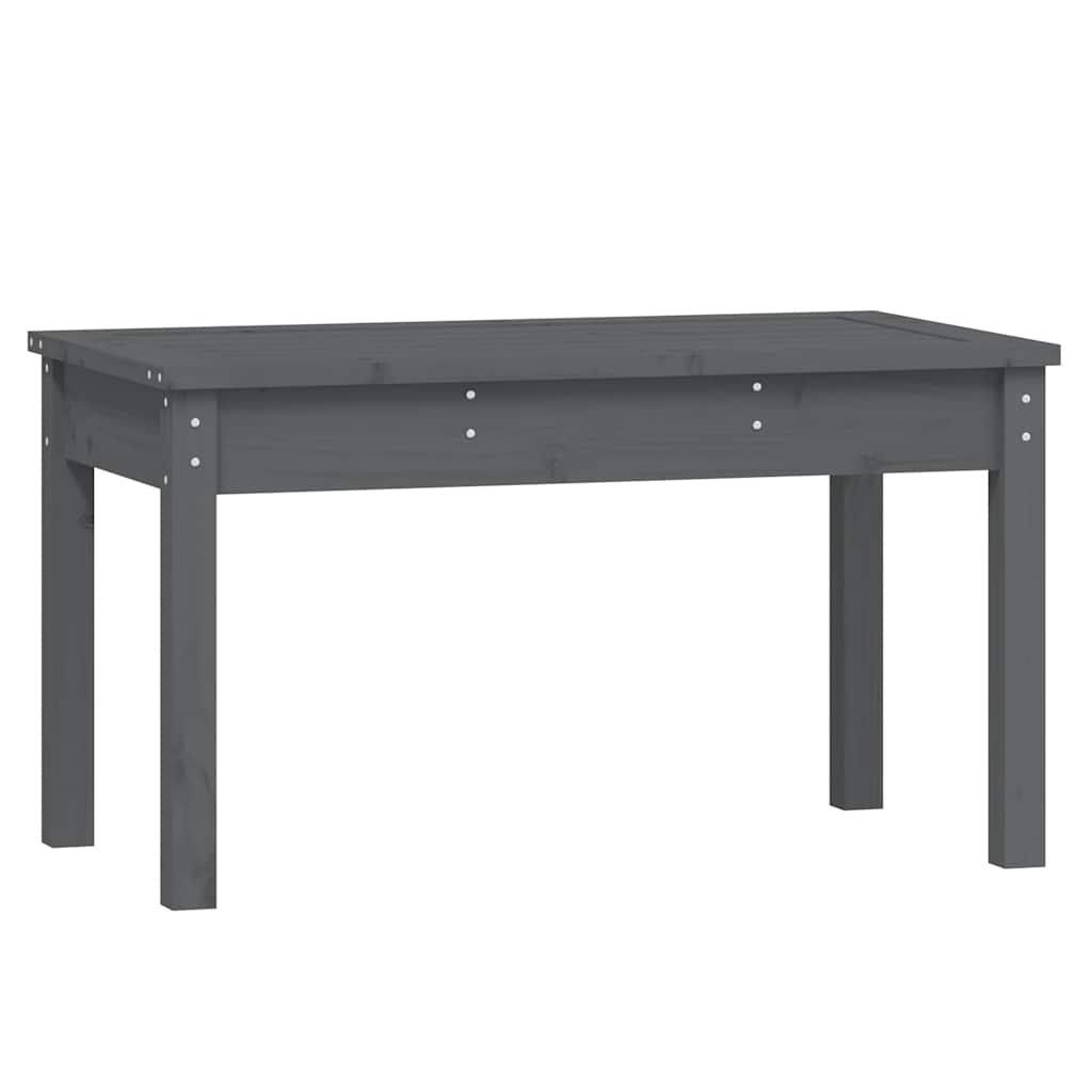vidaXL Παγκάκι Κήπου Γκρι 80 x 44 x 45 εκ. από Μασίφ Ξύλο Πεύκου